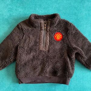 Official Manchester United Cozy Half-Zip Pullover, 12-18 months